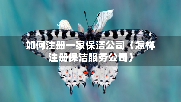如何注册一家保洁公司（怎样注册保洁服务公司）