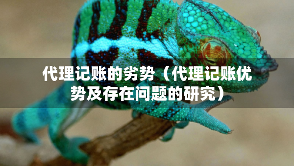 代理记账的劣势（代理记账优势及存在问题的研究）