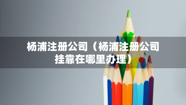 杨浦注册公司（杨浦注册公司挂靠在哪里办理）