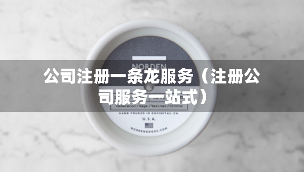 公司注册一条龙服务（注册公司服务一站式）