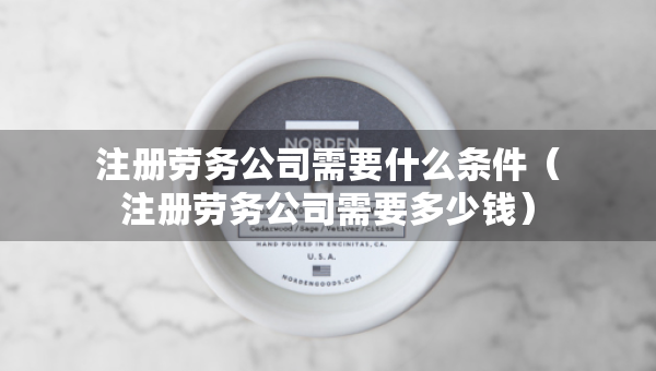 注册劳务公司需要什么条件（注册劳务公司需要多少钱）