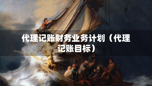 代理记账财务业务计划（代理记账目标）