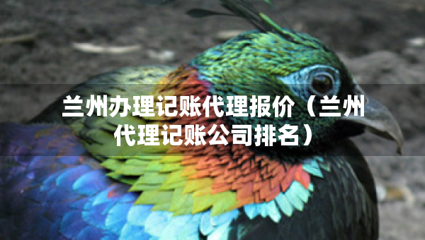 兰州办理记账代理报价（兰州代理记账公司排名）