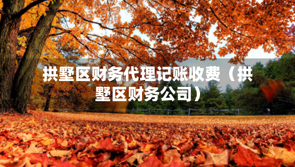 拱墅区财务代理记账收费（拱墅区财务公司）