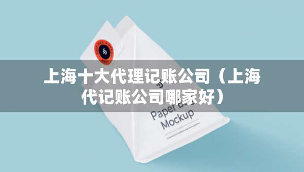 上海十大代理记账公司（上海代记账公司哪家好）
