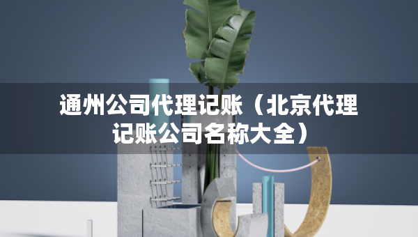 通州公司代理记账（北京代理记账公司名称大全）