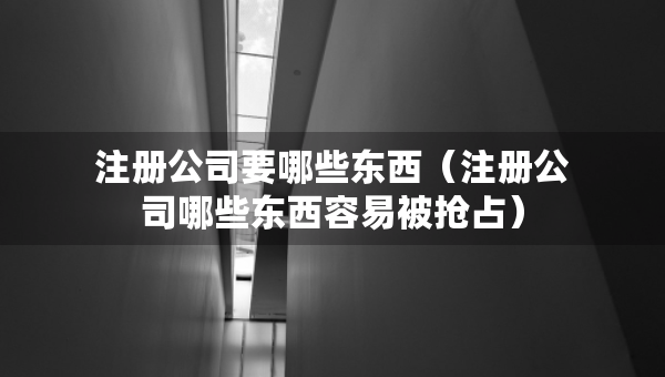 注册公司要哪些东西（注册公司哪些东西容易被抢占）