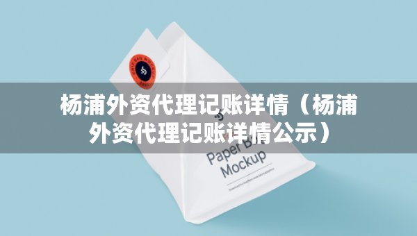 杨浦外资代理记账详情（杨浦外资代理记账详情公示）