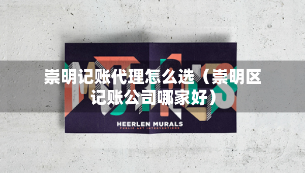 崇明记账代理怎么选（崇明区记账公司哪家好）