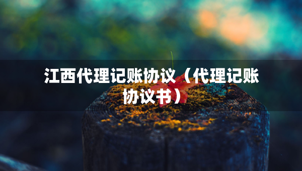 江西代理记账协议（代理记账协议书）