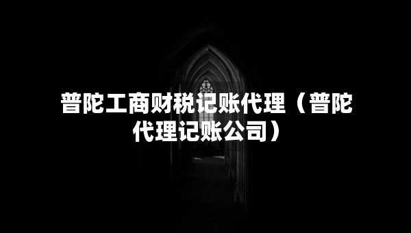 普陀工商财税记账代理（普陀代理记账公司）