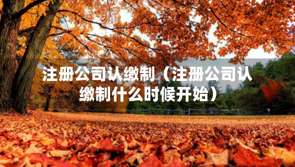 注册公司认缴制（注册公司认缴制什么时候开始）