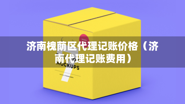 济南槐荫区代理记账价格（济南代理记账费用）