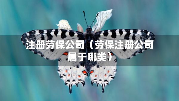 注册劳保公司(劳保注册公司属于哪类) 注册劳保公司(劳保注册公司属于哪类)