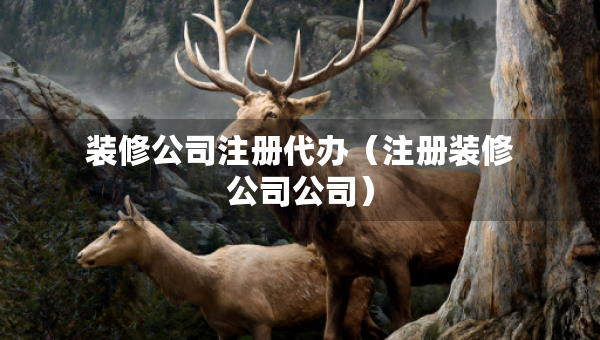装修公司注册代办（注册装修公司公司）
