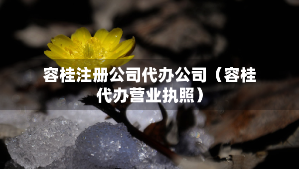 容桂注册公司代办公司（容桂代办营业执照）