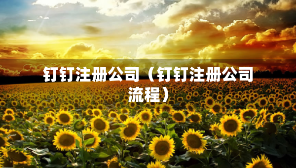 钉钉注册公司（钉钉注册公司流程）