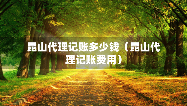 昆山代理记账多少钱（昆山代理记账费用）