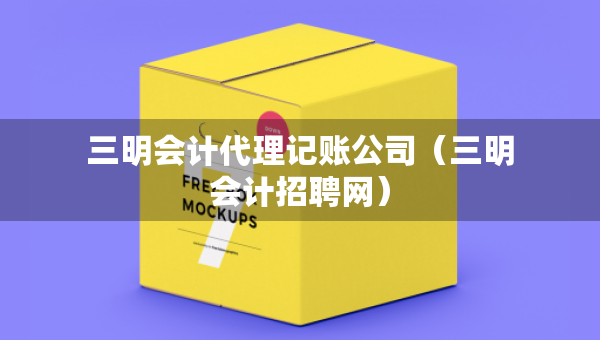 三明会计代理记账公司（三明会计招聘网）