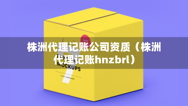株洲代理记账公司资质（株洲代理记账hnzbrl）