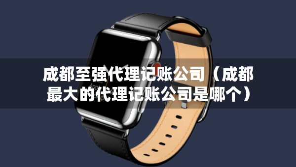 成都至强代理记账公司（成都最大的代理记账公司是哪个）