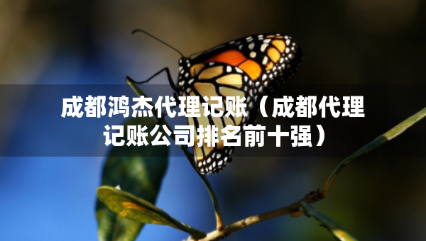成都鸿杰代理记账（成都代理记账公司排名前十强）
