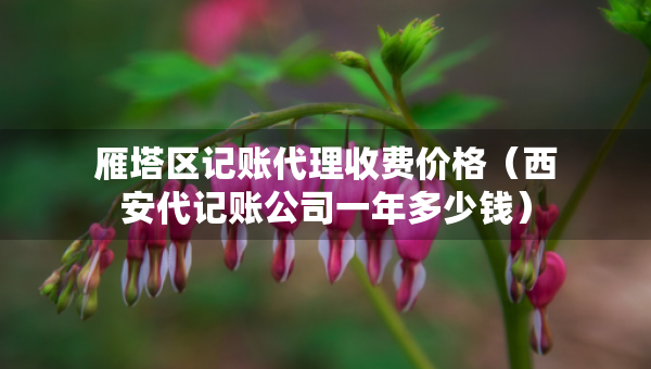 雁塔区记账代理收费价格（西安代记账公司一年多少钱）