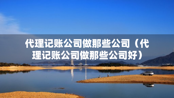 代理记账公司做那些公司（代理记账公司做那些公司好）
