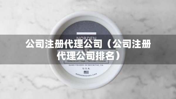 公司注册代理公司（公司注册代理公司排名）