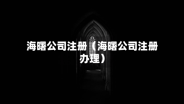 海曙公司注册（海曙公司注册办理）
