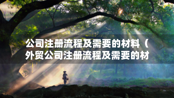 公司注册流程及需要的材料（外贸公司注册流程及需要的材料）