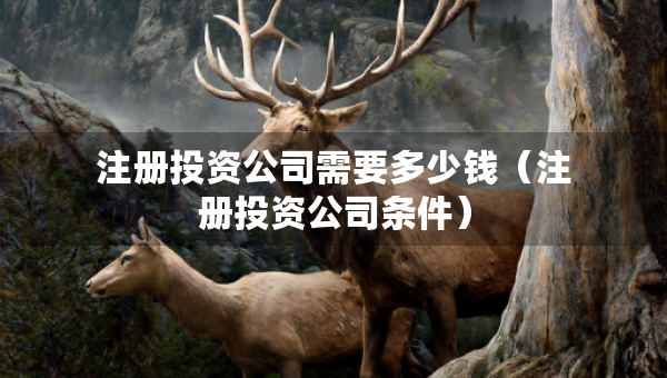 注册投资公司需要多少钱(注册投资公司条件) 注册投资公司需要多少钱(注册投资公司条件)