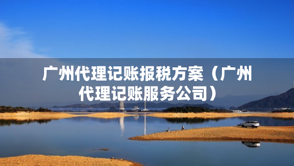 广州代理记账报税方案（广州代理记账服务公司）