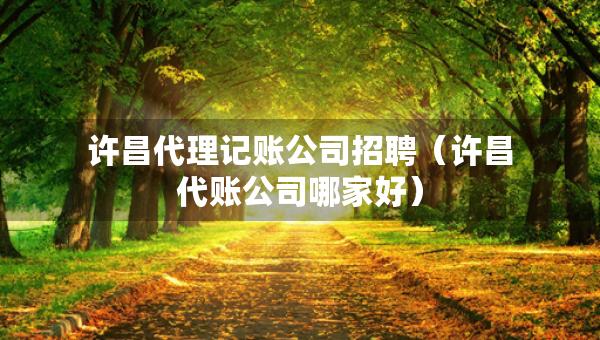 许昌代理记账公司招聘(许昌代账公司哪家好) 许昌代理记账公司招聘(许昌代账公司哪家好)