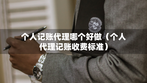 个人记账代理哪个好做（个人代理记账收费标准）