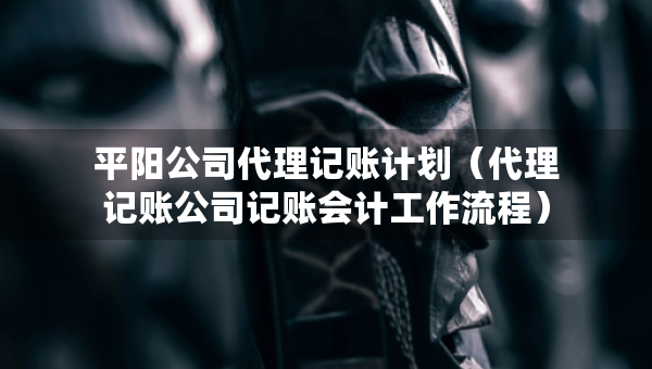平阳公司代理记账计划（代理记账公司记账会计工作流程）