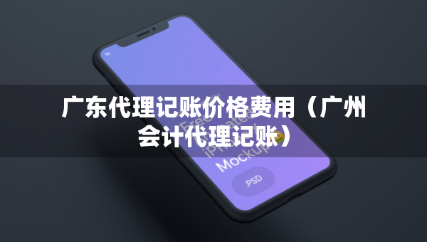 广东代理记账价格费用（广州会计代理记账）