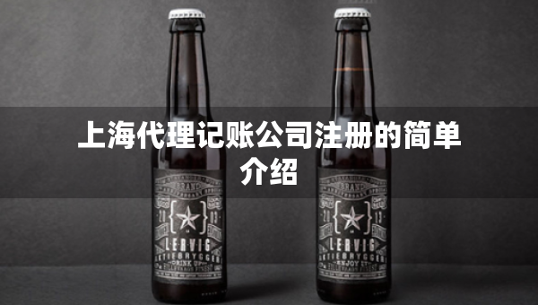 上海代理记账公司注册的简单介绍