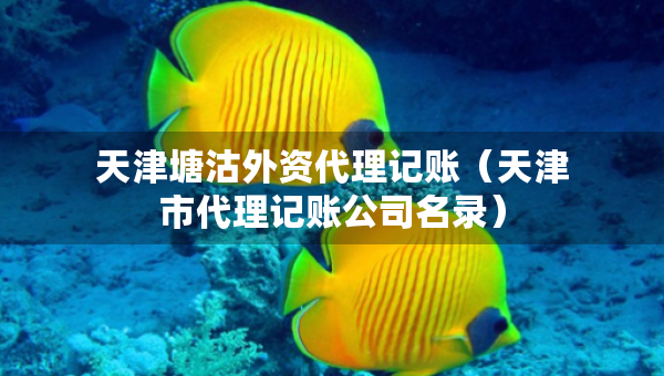天津塘沽外资代理记账（天津市代理记账公司名录）