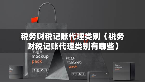 税务财税记账代理类别（税务财税记账代理类别有哪些）