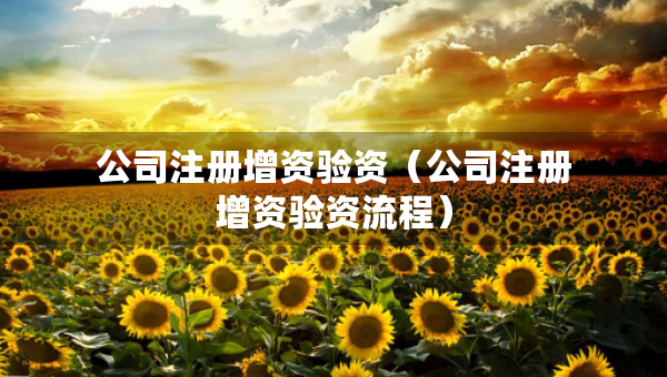 公司注册增资验资（公司注册增资验资流程）