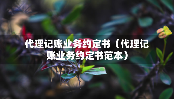 代理记账业务约定书（代理记账业务约定书范本）