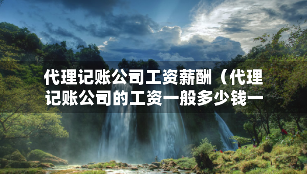 代理记账公司工资薪酬（代理记账公司的工资一般多少钱一个月）