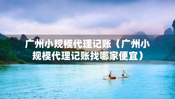 广州小规模代理记账（广州小规模代理记账找哪家便宜）