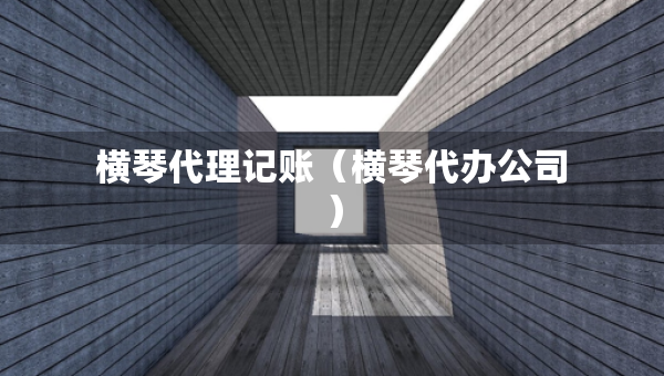 横琴代理记账（横琴代办公司）