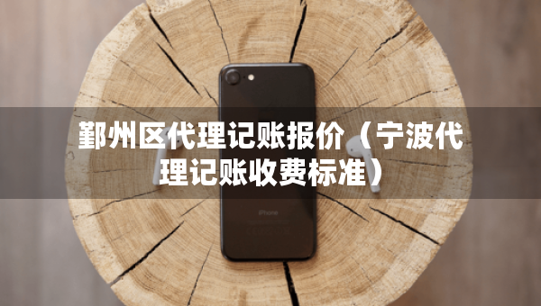 鄞州区代理记账报价（宁波代理记账收费标准）