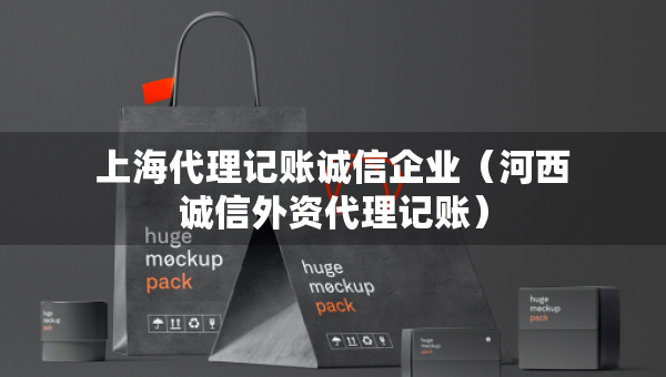 上海代理记账诚信企业（河西诚信外资代理记账）