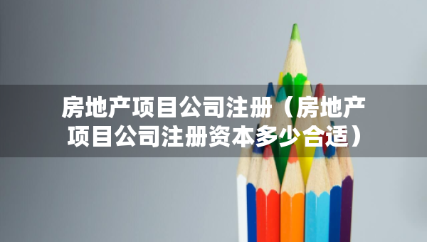 房地产项目公司注册（房地产项目公司注册资本多少合适）