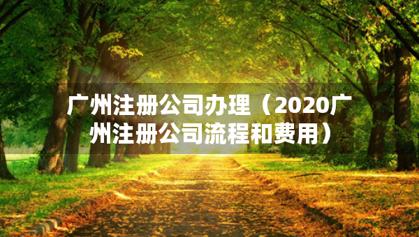 广州注册公司办理（2020广州注册公司流程和费用）
