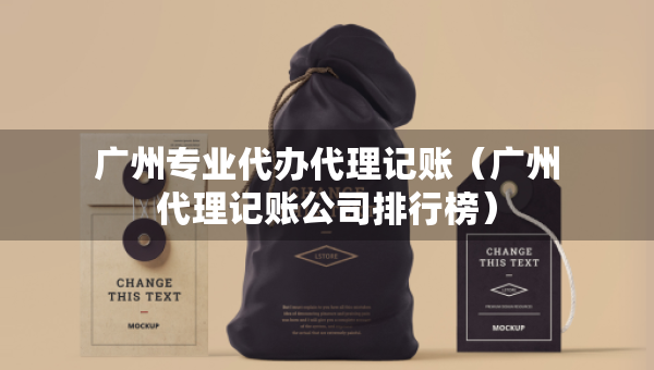 广州专业代办代理记账（广州代理记账公司排行榜）